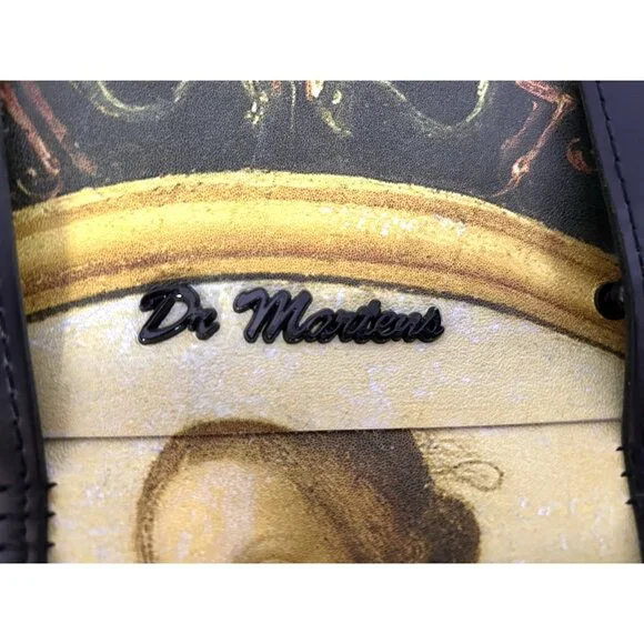 SUPER RARE Dr Martens Renaissance Print Leather Backpack Art-Inspired Top Handle - Picture 9 of 13